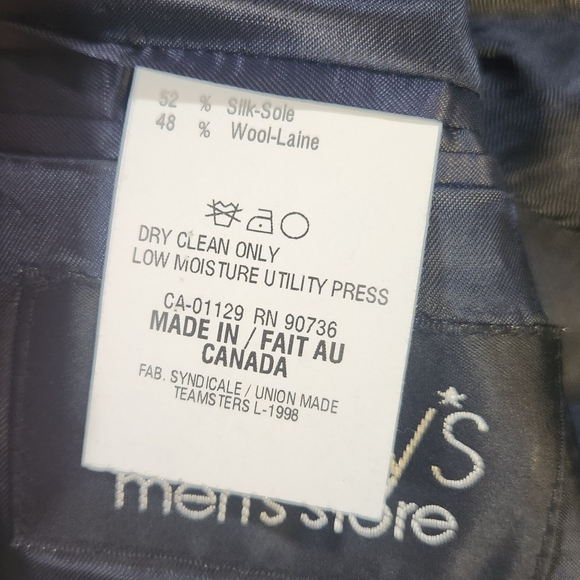 Ralph Lauren 3 Button Blazer Silk Wool Mens 44S Houndstooth Windowpane Plaid - Picture 5 of 10